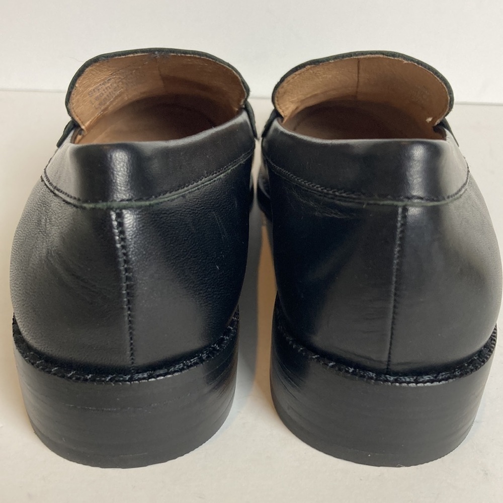 Madewell Elinor Black Leather Loafer Women’s Sz 6 NWOB Preppy Dark Academia - Picture 8 of 15